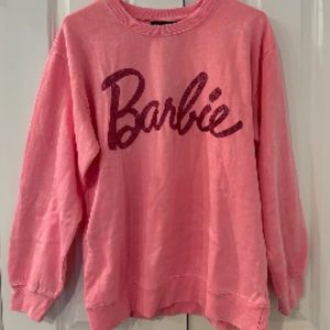 Barbie logo crewneck sweater